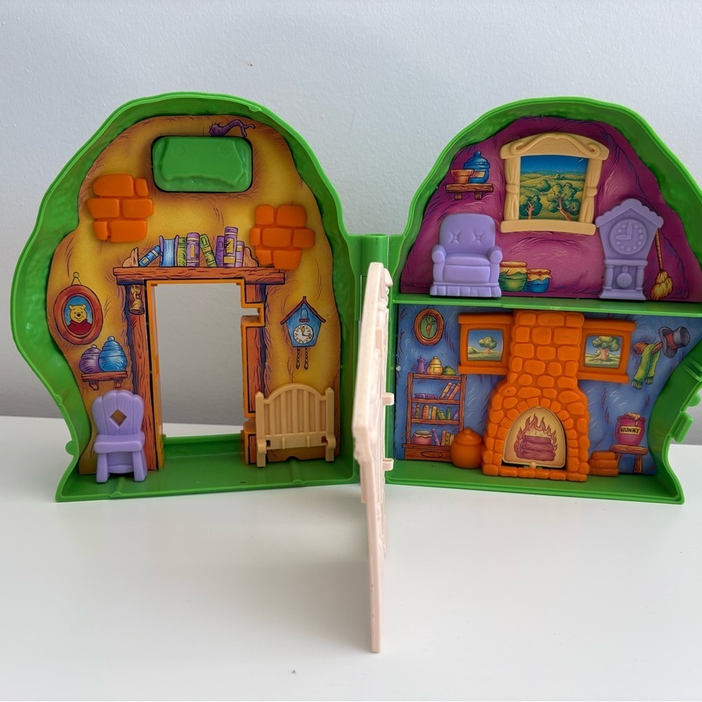 Vintage Winnie the Pooh Mr Sanders House 90s Disney Playset